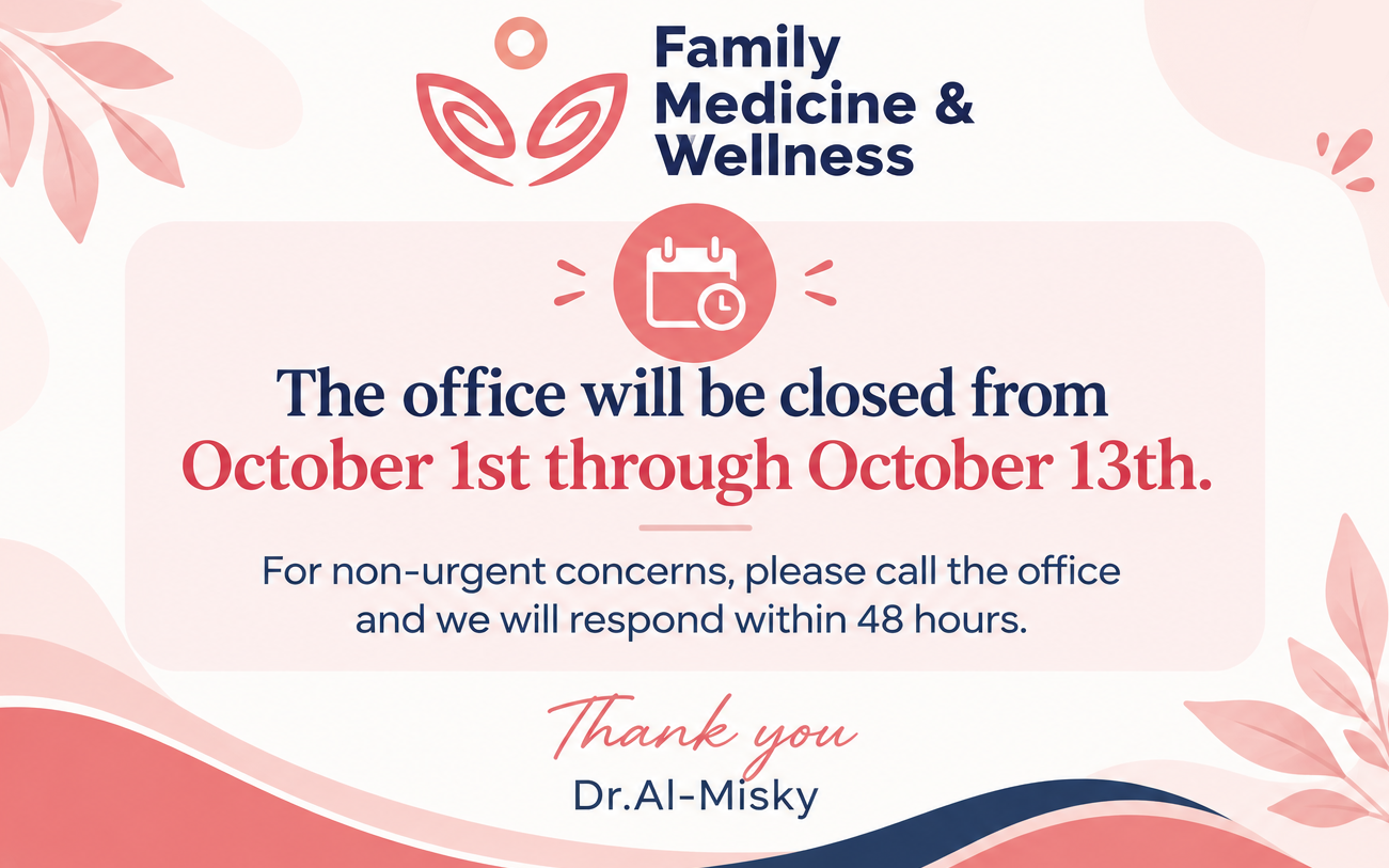 Family Medicine Office Closure Announcement